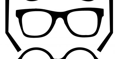 plantilla lapiz 3d gafas
